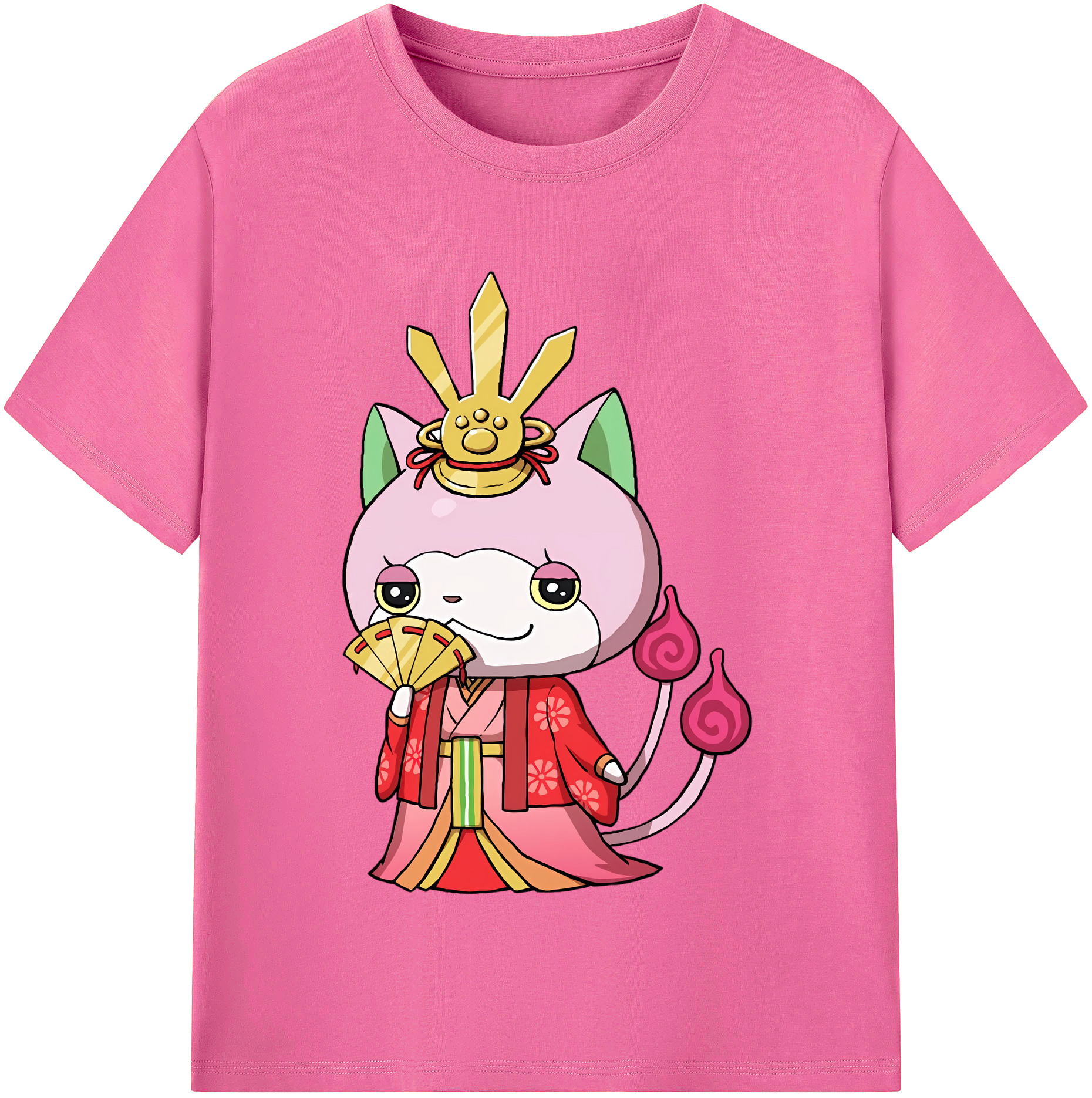 （画像用） 妖怪ウォッチ Yo-kai Watch レディースカジュアルプリントTシャツ（綿100％）